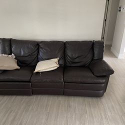 Sofa, Love Seat and Chair Real leather