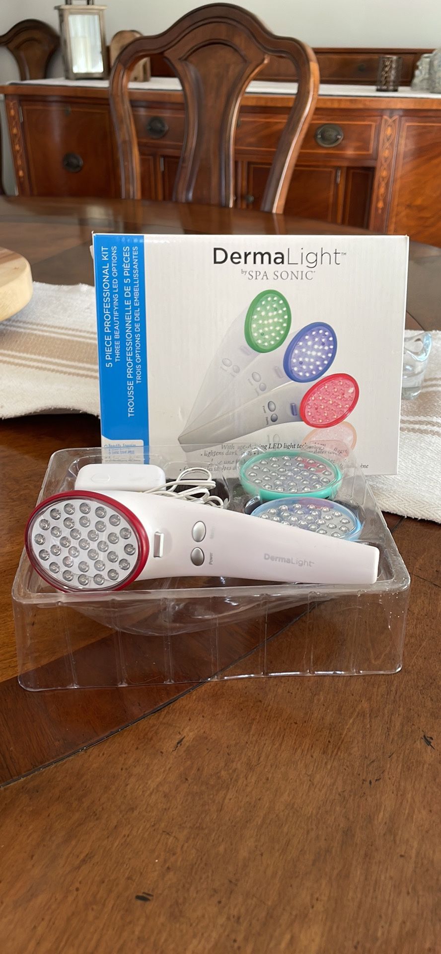 Dermalight By Spa Sonic Led Anti Age Device Professional Kit 5 Pc