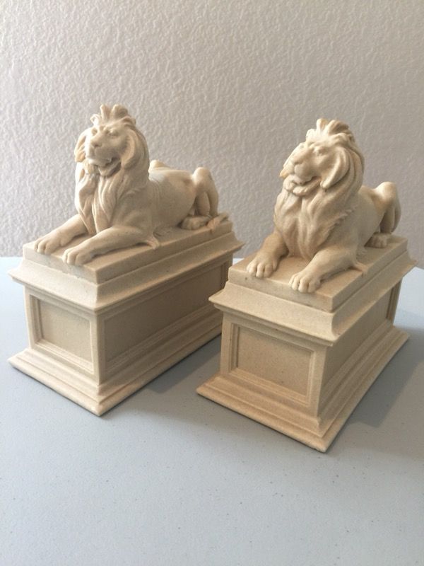 New York Public Library Lion Bookends