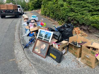 Free items left from garage sale.