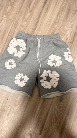 Denim Tears Cotton Wreath Shorts Grey
