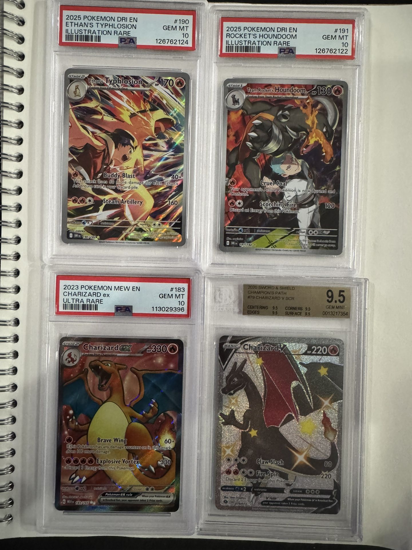 Psa Slabs Pokemon Becket Charizard V