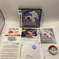 Pokemon SoulSilver Version DS Complete Big Box With Pokewalker