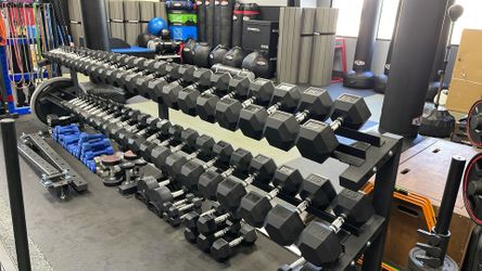 🔴HEX DUMBBELLS🔵SPORT FITNESS WORKOUT GYM EQUIPMENT