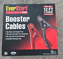 Jumper Booster Cables 12FT 8 Gauge