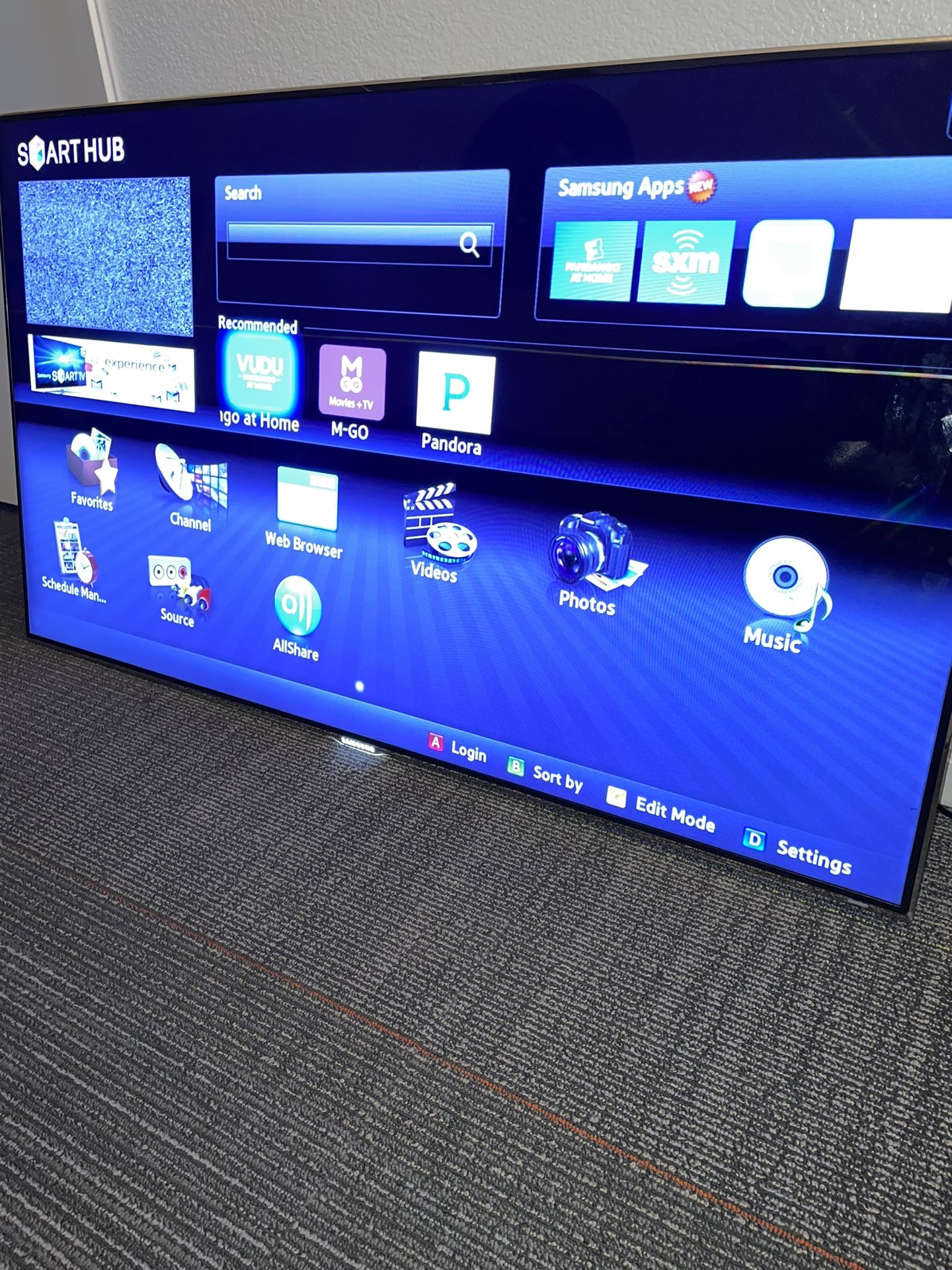 55”Samsung 3D HD 1080p Smart Tv Clear 240hz Model UN55D8000