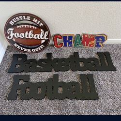 Wall Decor Sport Theme Kids