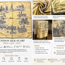 London Silk Scarf