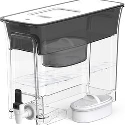 Waterdrop Slim Water Filter Black Dispenser Large Capacity, BPA Free