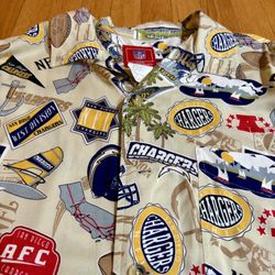 Chargers Vintage Hawaiian Shirt XL RARE Los Angeles San Diego 