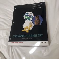 Brand New Organic Chemistry Textbook Wiley 12th Edition