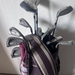 Ping Golf Set; Clubs, Bag, Umbrella, etc. Original Receipts Included 