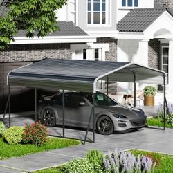  10'x15'ft Outdoor Heavy-duty Carport for Backyard, Black