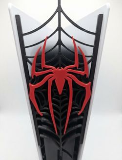 3D printed PS5 Spider-Man front faceplate