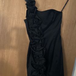 Dress  Prom - off 1 shoulder ,black