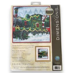 Dimensions Santa’s Express Cross Stitch Kit NEW 