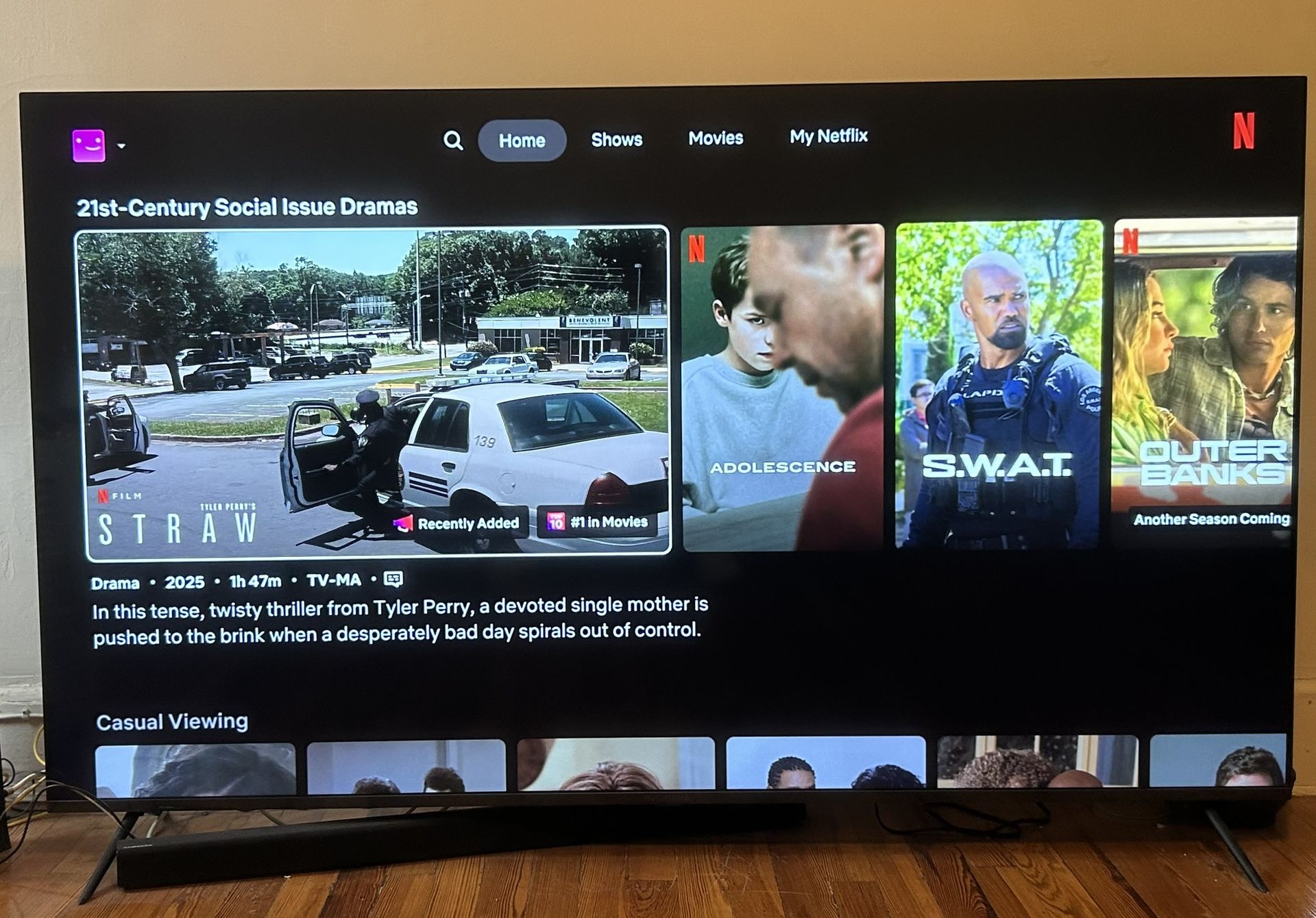 75 Inch Insignia Flat screen tv