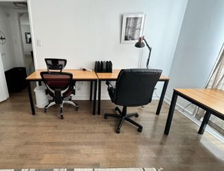 7 Matching Bamboo Desks 