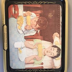 Norman Rockwell serving tray