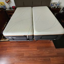 King Split Adjustable Bed 