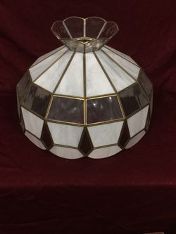 Tiffany Style Slag Hanging Glass Lampshade