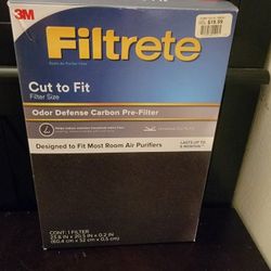 3M Filtrete Cut to Fit Air Purifier Filters Odor Reduction Carbon Pre-Filter