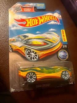 Clear speeder x-raycers 3/10 hot wheel