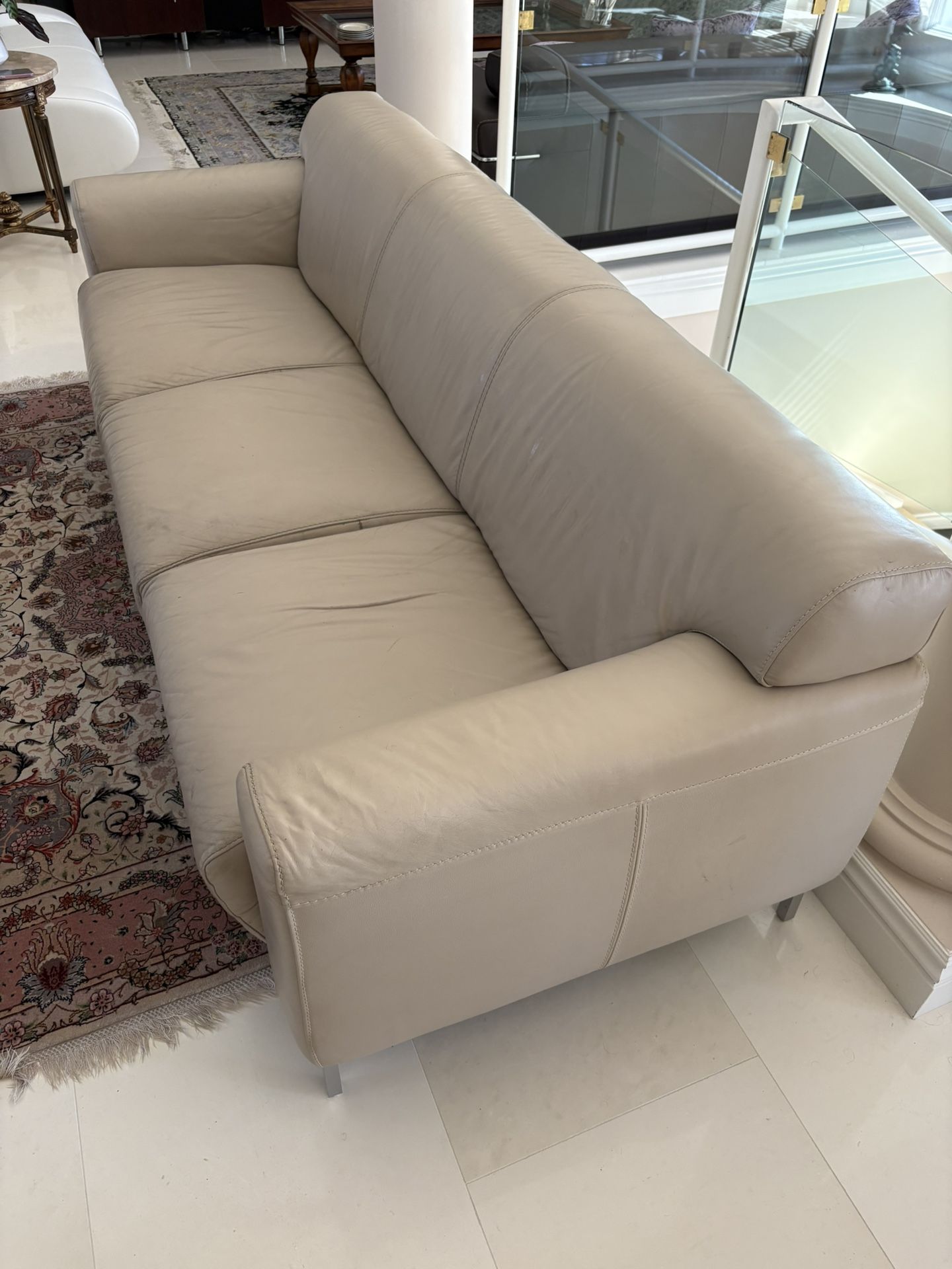 Leather sofa