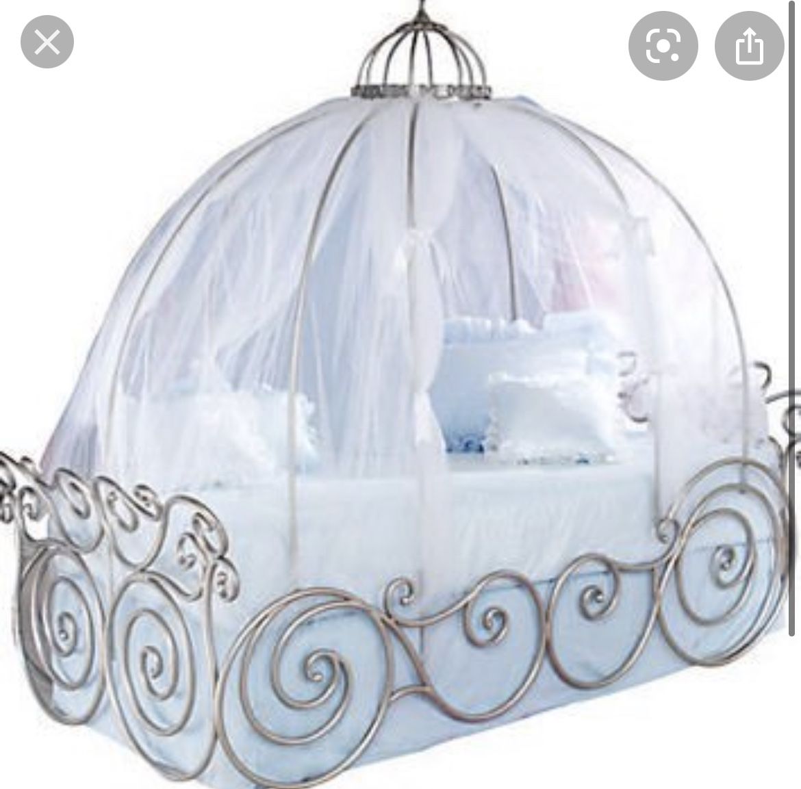 Cinderella Carriage Bed Twin Size For Girl
