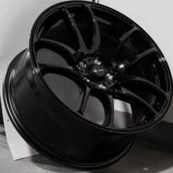 18x9.5 Black Wheels Vors TR4 5x100 35 (Set of 4) 73.1