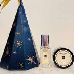 Jo Malone Travel Size Grapefruit Cologne 9ml & Wild Bluebell Body Creme 15ml Set