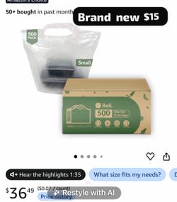 To Go Bags/Take Out Bags (500 Count Bulk)