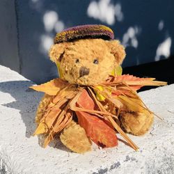 Plushland Fall Bear 2000 Vintage Decoration (Silver Lake)