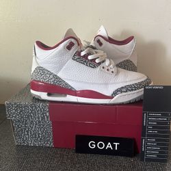 2022 Jordan 3 Cardinal Red