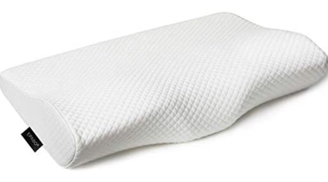 EPABO Contour Memory Foam Pillow Orthopedic Sleeping Pillows, Ergonomic Cervical Pillow for Neck Pain - for Side Sleepers, Back and Stomach Sleepers, 