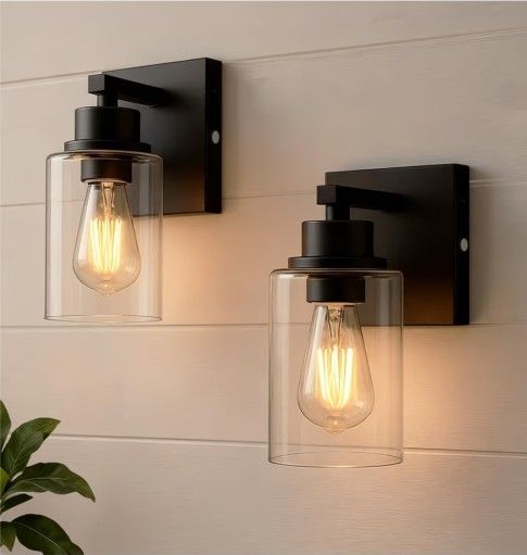 Black 2 Wall Sconce Wall Lamp Wall Light Fixtures Farmhouse Black
Battery Operated Rechargeable