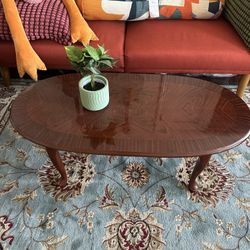oval coffee table