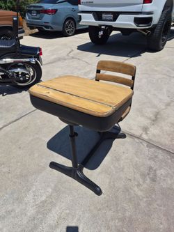 Vintage school desk