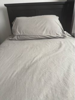 Twin black bed frame