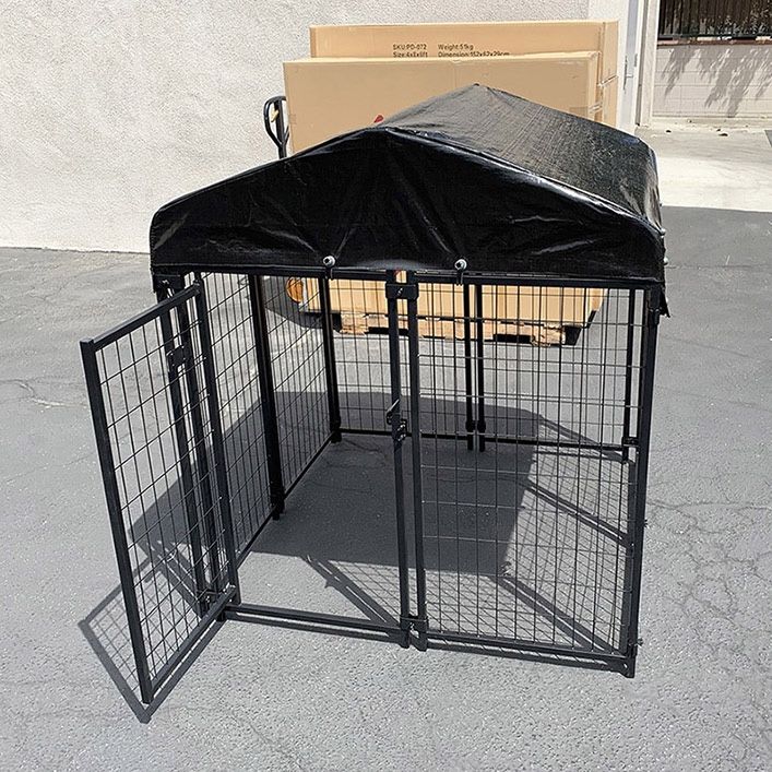 (Brand New) $135 Heavy Duty Kennel with Cover (4 x 4 x 4.5 FT) Dog Cage Crate Pet Playpen