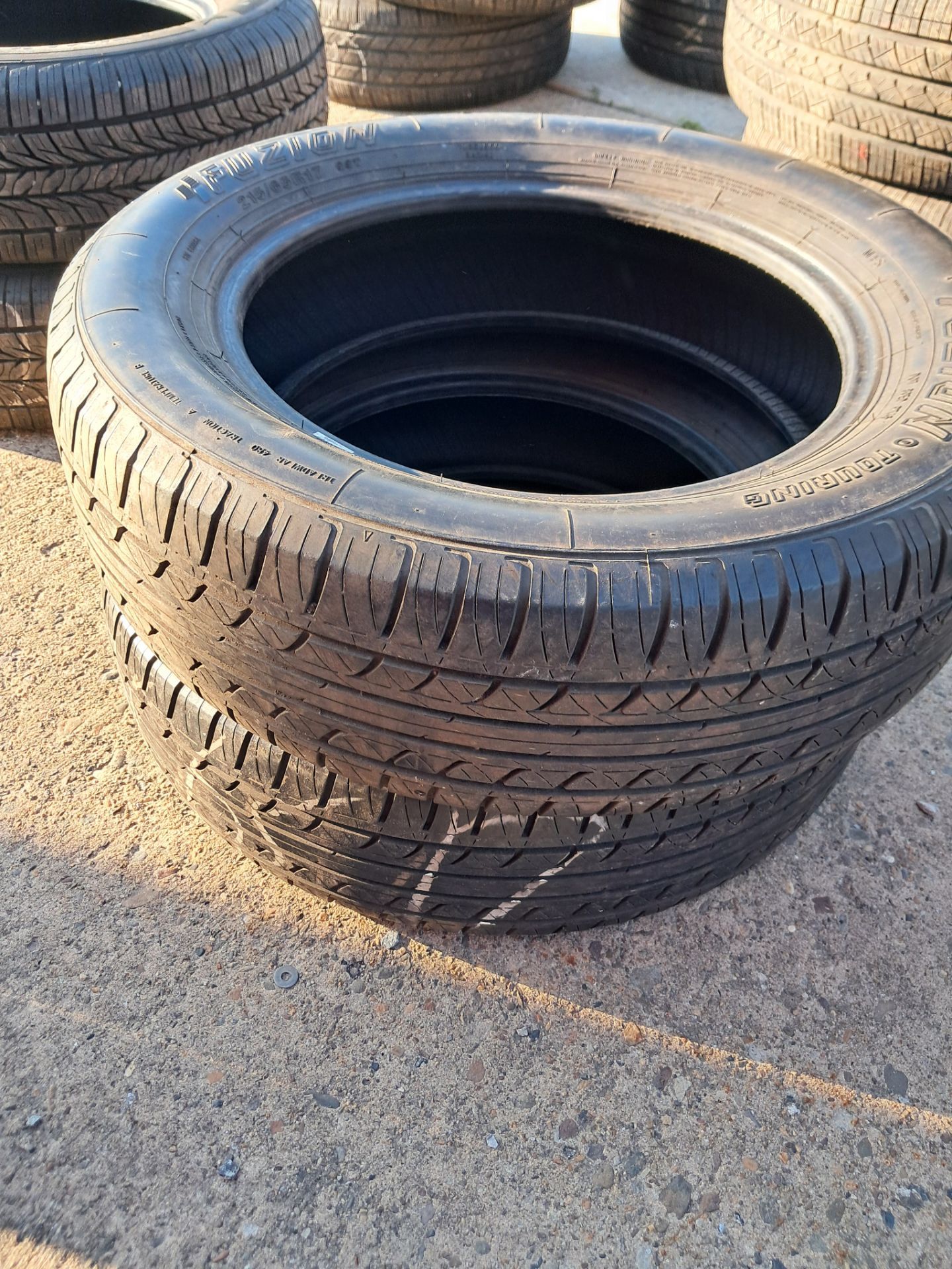 2 FUZION 215 65 17 TIRES GREAT SHAPE