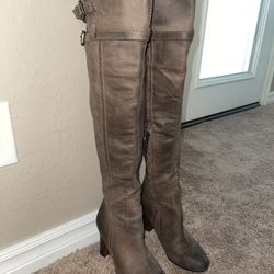 Sam Edelman Over The Knee Leather Boots Size 7.5