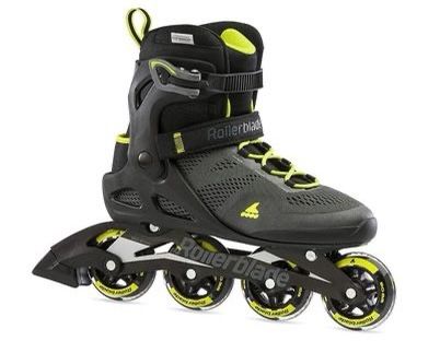 Rollerblade Macroblade 80 Men's Adult Fitness Inline Skate, Black and Lime, SIZE 12 LIKE NEW!