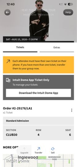 Yeat Love/Lyfe Tour Concert Ticket Saturday August 15