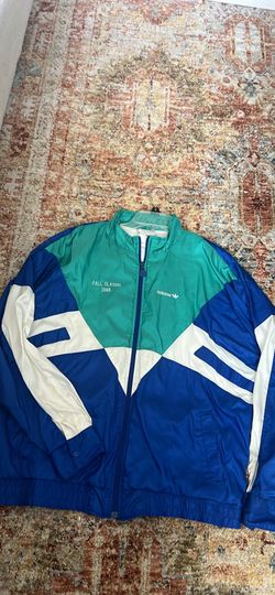 Adidas vintage color block windbreaker jacket fall classic 1988 size l/xl