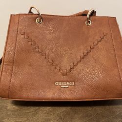 Gussaci Cognac Brown Purse $25 