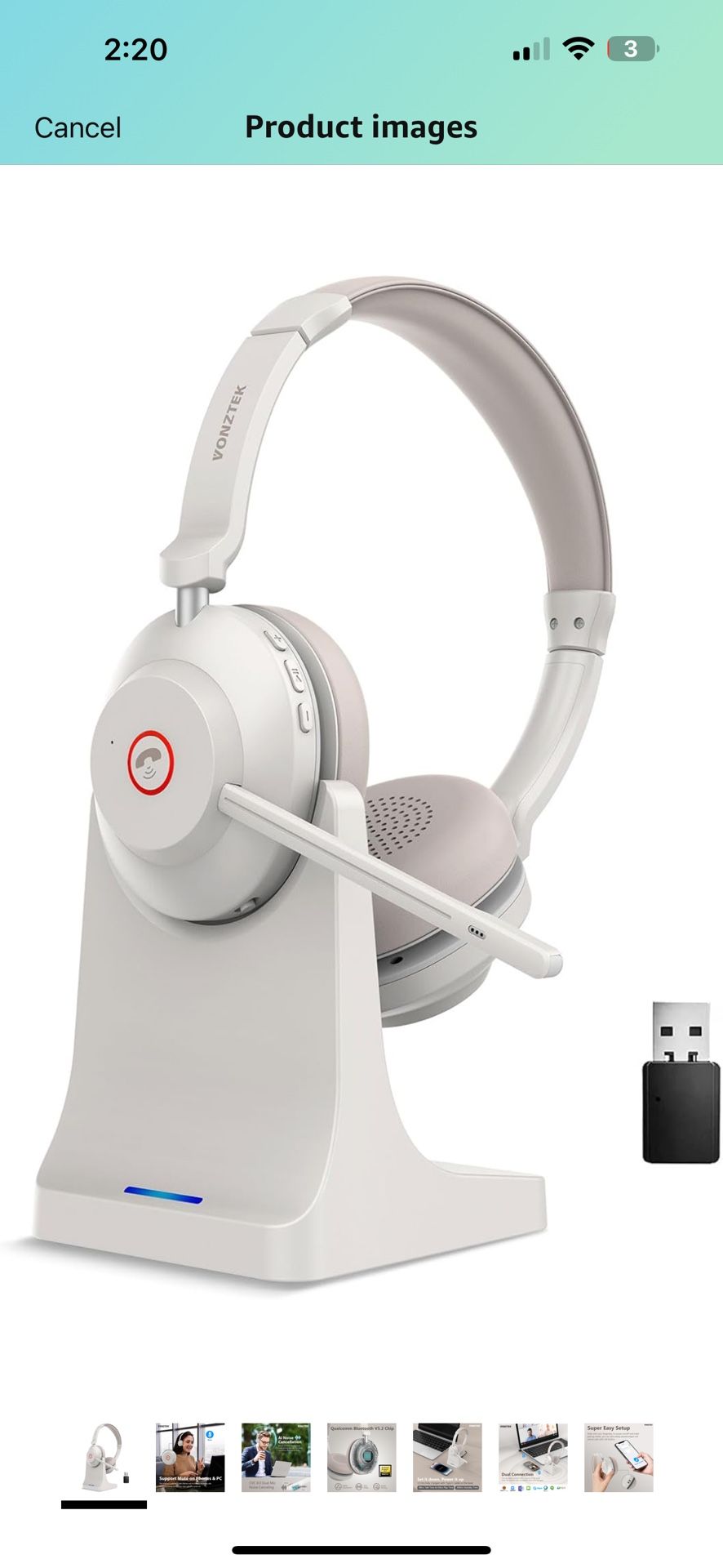 Bluetooth Headset W/ Charging Dock