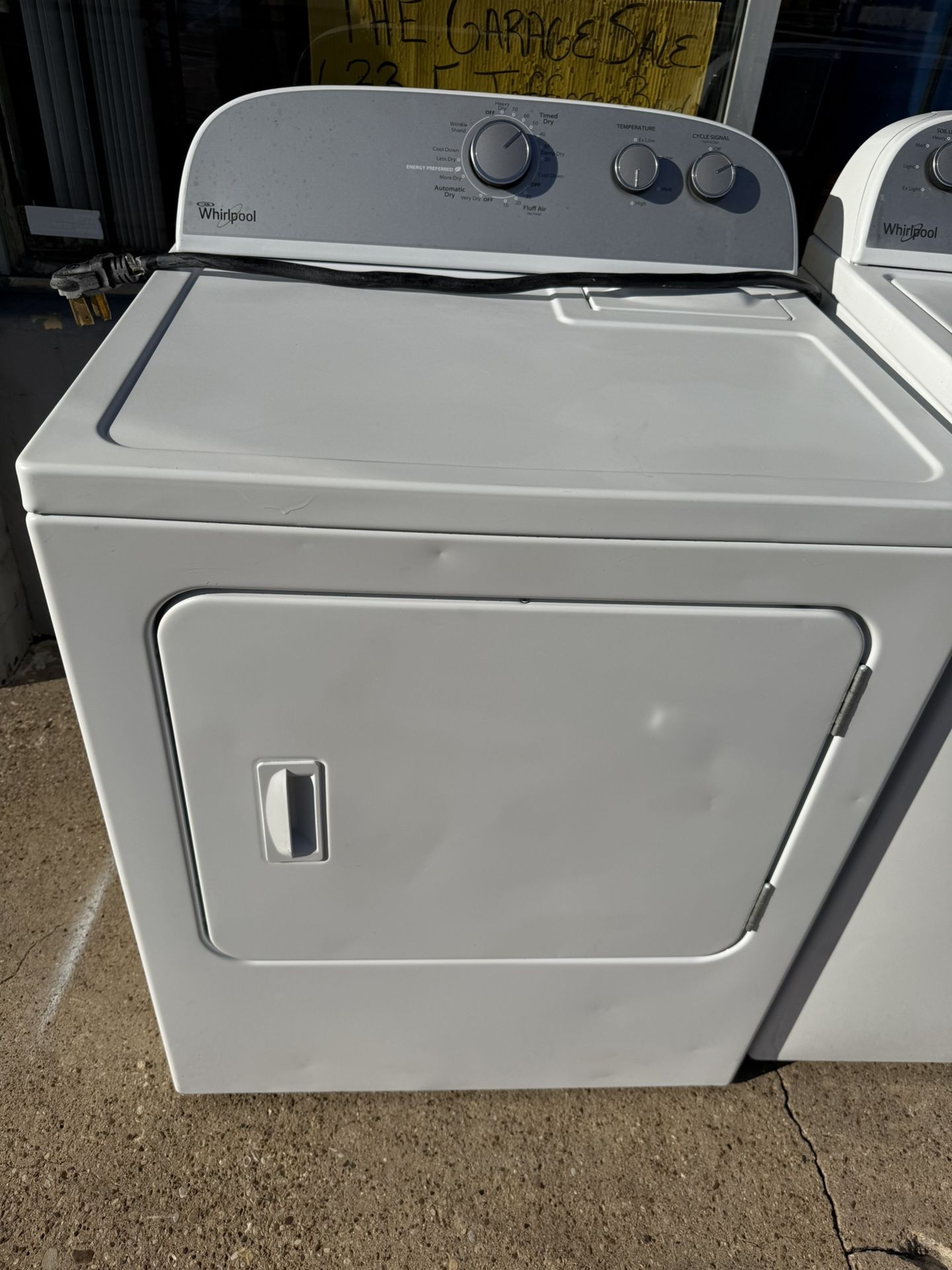 WHIRLPOOL ELECTRIC DRYER