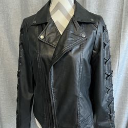 Womens Faux Leather Jacket Medium