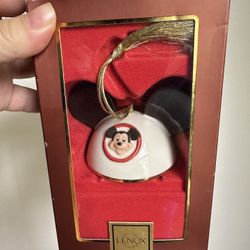 Disneys VINTAGE LENOX Ornament "My Own Mickey Mouse Ears" BOY!!